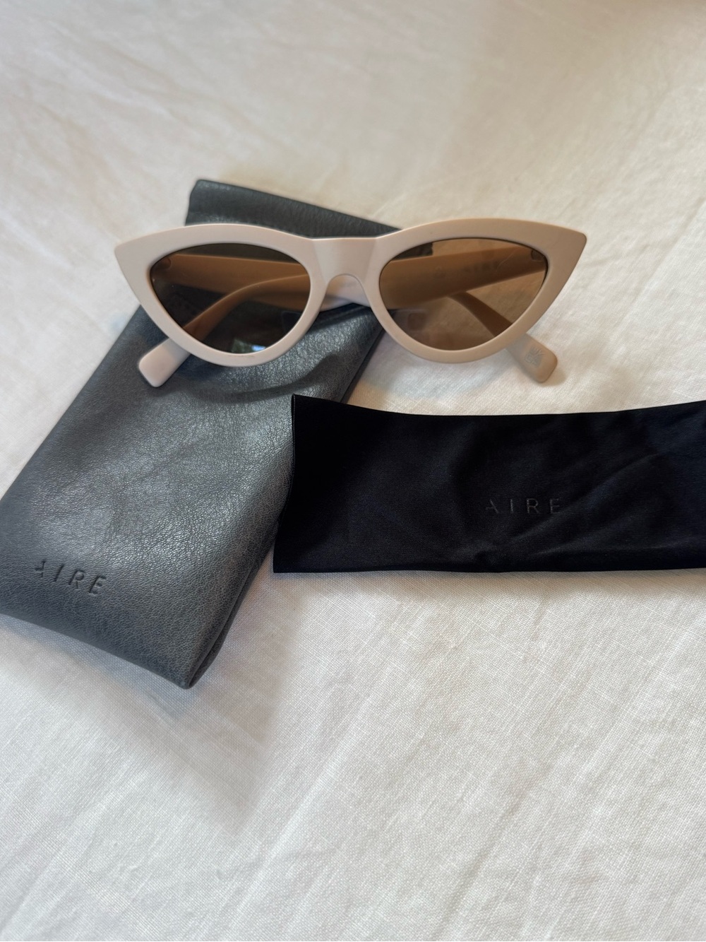 AIRE Cat Eye Sunglasses in Cream